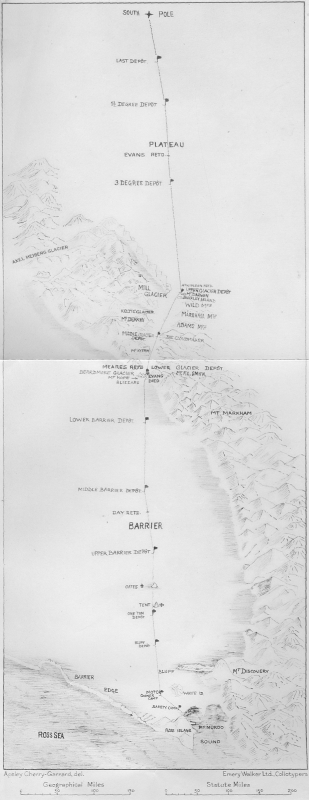 The Polar Journey&mdash;Apsley Cherry-Garrard, del. Emery Walker Ltd., Collotypers.